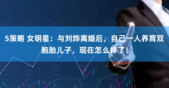 5策略 女明星：与刘烨离婚后，自己一人养育双胞胎儿子，现在怎么样了！